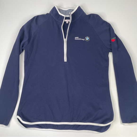 Peter Millar Tops - Peter Millar BMW Championship 1/2 Zip Pullover Shirt Long Sleeve Women's Large